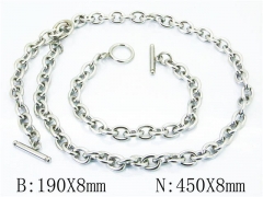 Wholesale Stainless Steel Bracelets & Necklaces Sets - HY40S0295HJD