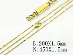 Wholesale Stainless Steel Bracelets & Necklaces Sets - HY70S0519LS