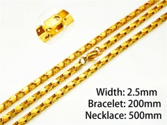 Wholesale Stainless Steel Bracelets & Necklaces Sets - HY40S0245OL