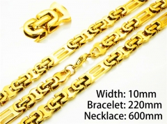 Wholesale Stainless Steel Bracelets & Necklaces Sets - HY55S0540IJD
