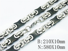 Wholesale Stainless Steel Bracelets & Necklaces Sets - HY55S0610IIC