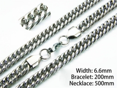 Wholesale Stainless Steel Bracelets & Necklaces Sets - HY40S0255HKS
