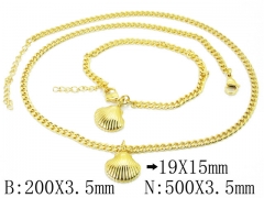 Wholesale Stainless Steel Bracelets & Necklaces Sets - HY06S1030HOZ
