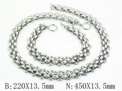 Wholesale Stainless Steel Bracelets & Necklaces Sets - HY53S0317IIJ