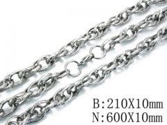 Wholesale Stainless Steel Bracelets & Necklaces Sets - HY40S0069H60