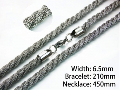 Wholesale Stainless Steel Bracelets & Necklaces Sets - HY40S0222HWW