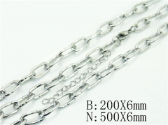 Wholesale Stainless Steel Bracelets & Necklaces Sets - HY70S0612ME