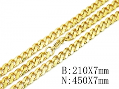 Wholesale Stainless Steel Bracelets & Necklaces Sets - HY40S0378HOW