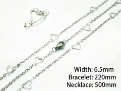 Wholesale Stainless Steel Bracelets & Necklaces Sets - HY40S0226MZ