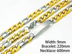 Wholesale Stainless Steel Bracelets & Necklaces Sets - HY40S0208HOE
