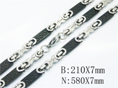 Wholesale Stainless Steel Bracelets & Necklaces Sets - HY55S0615IIB