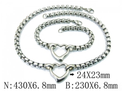 Wholesale Stainless Steel Bracelets & Necklaces Sets - HY39S0503IXX