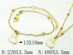 Wholesale Stainless Steel Bracelets & Necklaces Sets - HY91S1446HIZ