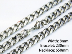 Wholesale Stainless Steel Bracelets & Necklaces Sets - HY40S0155IKZ