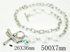 Stainless Steel Jewelry Wholesale - Stainless Steel Necklaces - HY21N0147HMQ
