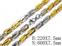 Wholesale Stainless Steel Bracelets & Necklaces Sets - HY55S0212I10