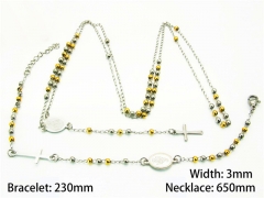 Wholesale Stainless Steel Bracelets & Necklaces Sets - HY40S0262H25