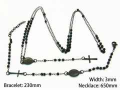 Wholesale Stainless Steel Bracelets & Necklaces Sets - HY40S0266HIL
