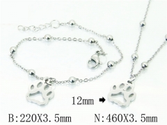 Wholesale Stainless Steel Bracelets & Necklaces Sets - HY91S1229HZZ