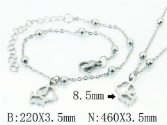 Wholesale Stainless Steel Bracelets & Necklaces Sets - HY91S1224HQQ