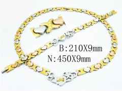 Wholesale Stainless Steel Bracelets & Necklaces Sets - HY63S1007MIV