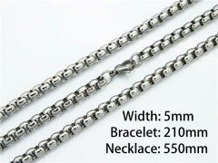 Wholesale Stainless Steel Bracelets & Necklaces Sets - HY40S0010P0