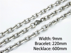 Wholesale Stainless Steel Bracelets & Necklaces Sets - HY40S0011I30