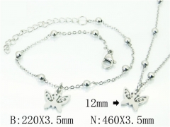 Wholesale Stainless Steel Bracelets & Necklaces Sets - HY91S1230HUU
