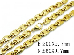 Wholesale Stainless Steel Bracelets & Necklaces Sets - HY62S0303IOE