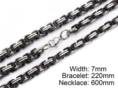 Wholesale Stainless Steel Bracelets & Necklaces Sets - HY55S0036I10