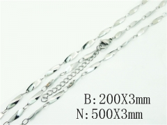 Wholesale Stainless Steel Bracelets & Necklaces Sets - HY70S0613LL