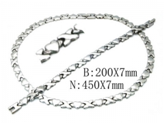 Wholesale Stainless Steel Bracelets & Necklaces Sets - HY63S0206JIA