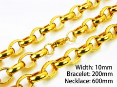 Wholesale Stainless Steel Bracelets & Necklaces Sets - HY61S0291HOZ