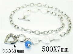 Stainless Steel Jewelry Wholesale - Stainless Steel Necklaces - HY21N0153HMV