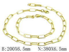 Wholesale Stainless Steel Bracelets & Necklaces Sets - HY40S0328HLD