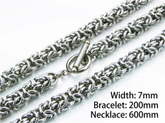 Wholesale Stainless Steel Bracelets & Necklaces Sets - HY61S0290JKZ