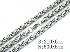 Wholesale Stainless Steel Bracelets & Necklaces Sets - HY40S0301HOE