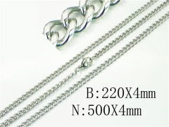 Wholesale Stainless Steel Bracelets & Necklaces Sets - HY40S0458KM