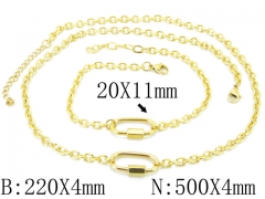 Wholesale Stainless Steel Bracelets & Necklaces Sets - HY06S1033IHF