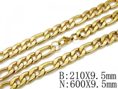 Wholesale Stainless Steel Bracelets & Necklaces Sets - HY40S0175H15