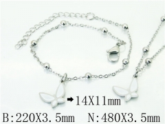 Wholesale Stainless Steel Bracelets & Necklaces Sets - HY91S1426HQQ