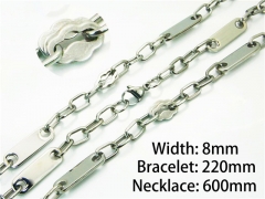 Wholesale Stainless Steel Bracelets & Necklaces Sets - HY55S0563HNR