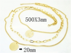 Wholesale Stainless Steel Bracelets & Necklaces Sets - HY50S0137HOR