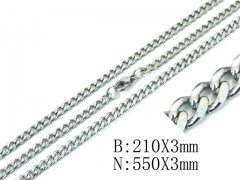 Wholesale Stainless Steel Bracelets & Necklaces Sets - HY40S0339OL