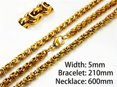 Wholesale Stainless Steel Bracelets & Necklaces Sets - HY55S0523ILC