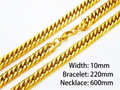 Wholesale Stainless Steel Bracelets & Necklaces Sets - HY40S0024J30