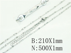 Wholesale Stainless Steel Bracelets & Necklaces Sets - HY70S0538LL