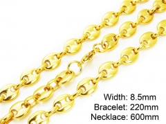 Wholesale Stainless Steel Bracelets & Necklaces Sets - HY55S0254IIC