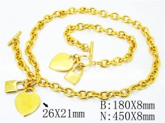 Wholesale Stainless Steel Bracelets & Necklaces Sets - HY40S0300JPE