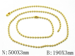 Wholesale Stainless Steel Bracelets & Necklaces Sets - HH01N156